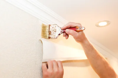 Pose de papier peint à Courry — revêtements muraux et toiles de verre
